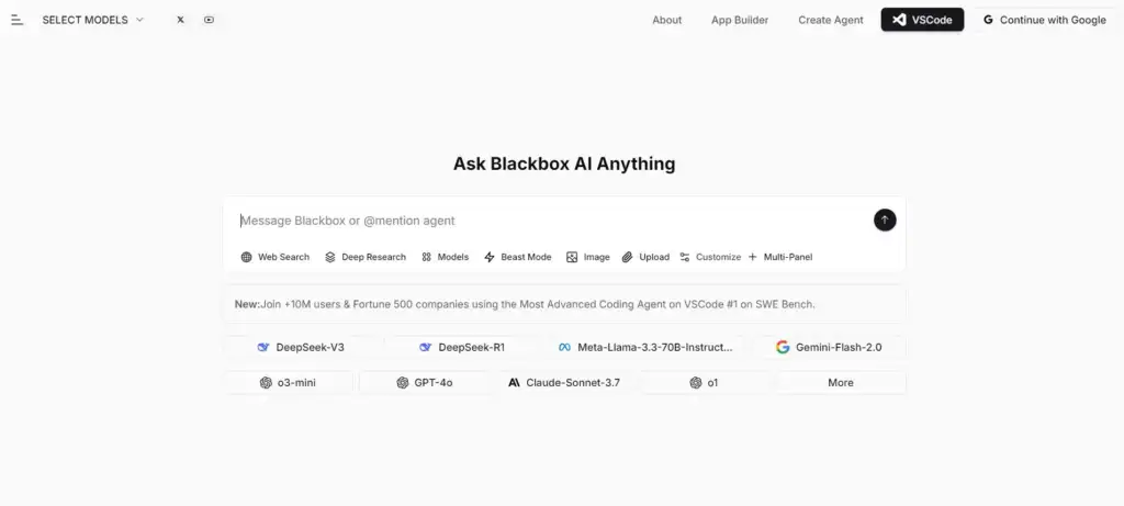 blackbox ai dashboard