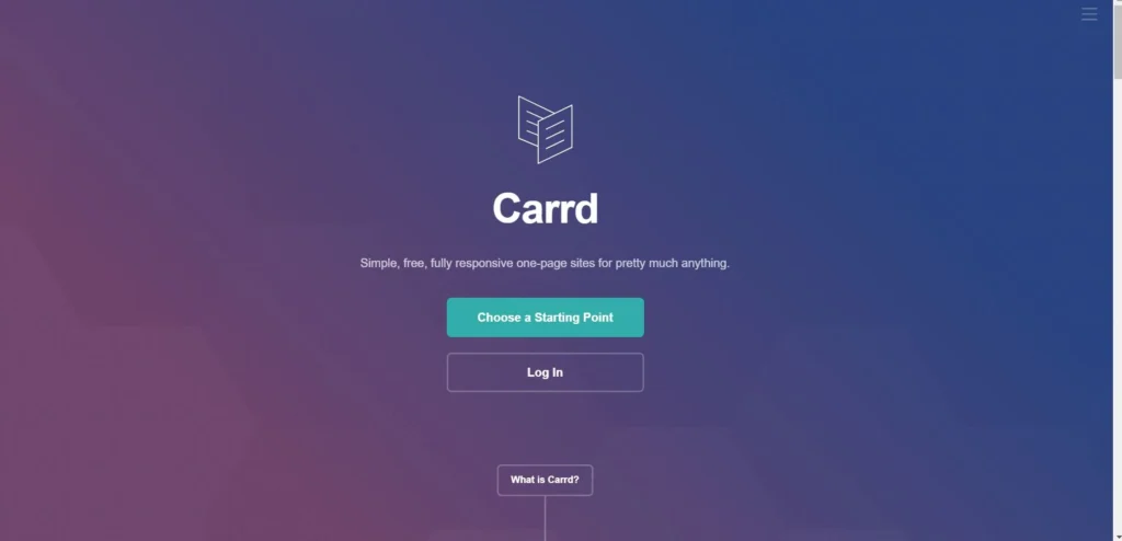 caard as Best No Code Website Builder