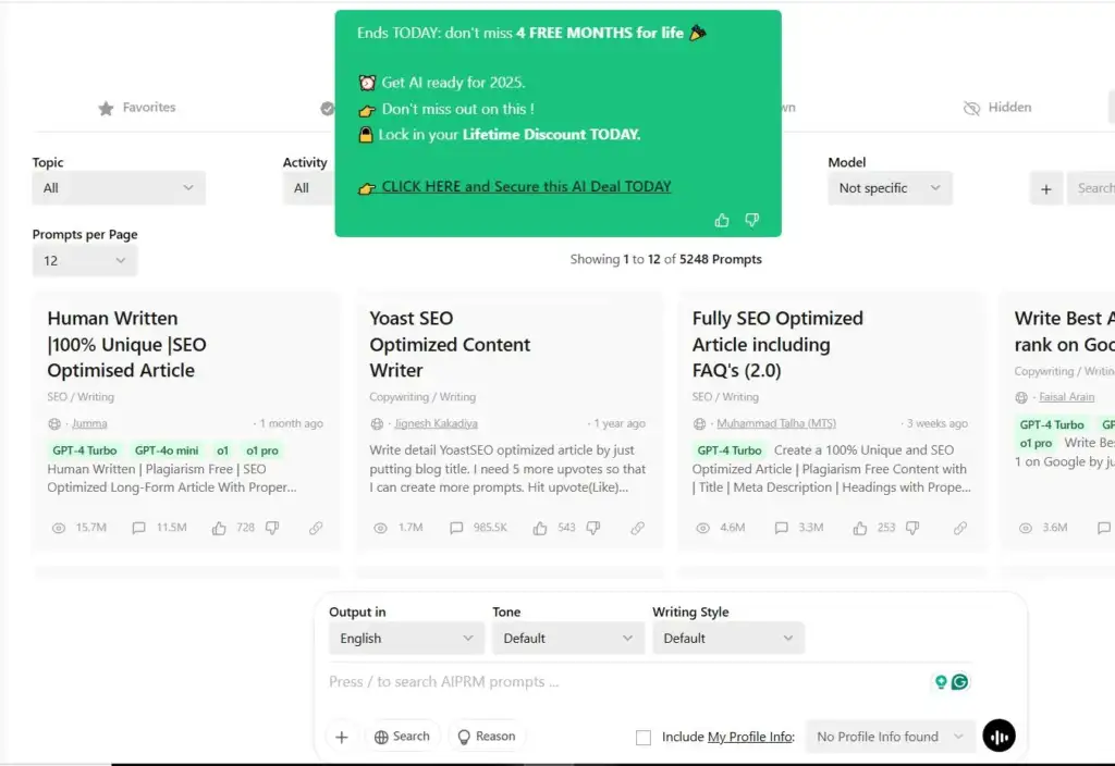 chatgpt dashboard