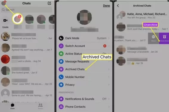 Methods to Recover Deleted Messages on Messenger Method 1: Check if the Messages Are Archived