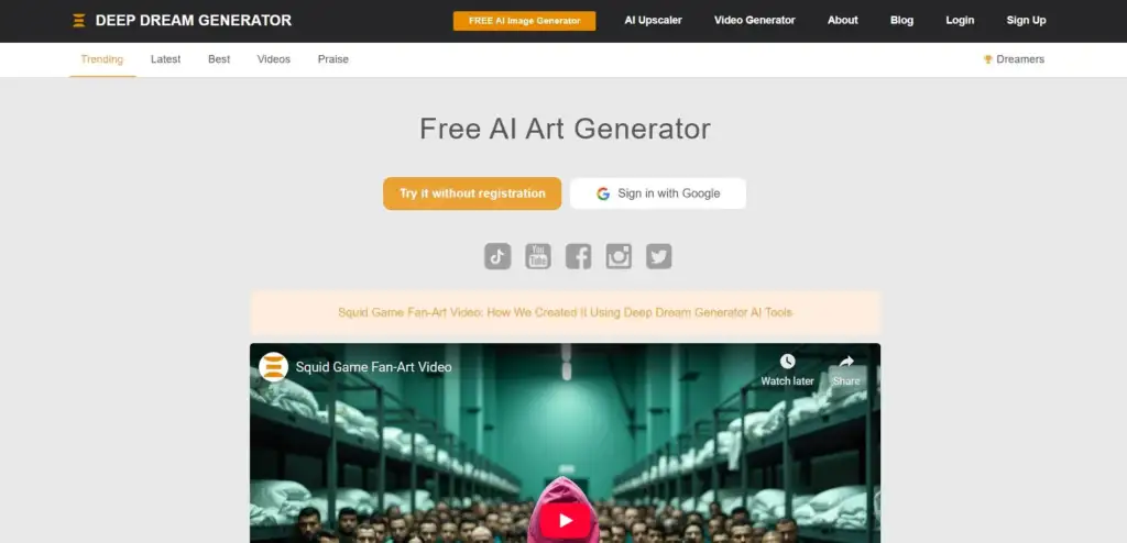 Deep Dream Generator