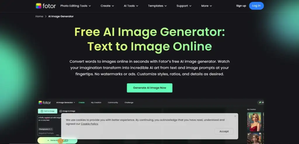 Fotor AI Image Generator